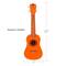 Salus KaKo'o 21" Sunrise Orange Professional Wooden Ukulele Set